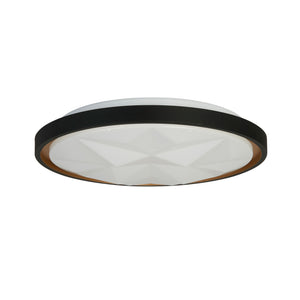 Searchlight Electric Satellite LED Flush, Black with Star Effect Diffuser 26185-415
