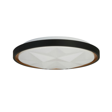Searchlight Electric Satellite LED Flush, Black with Star Effect Diffuser 26185-415