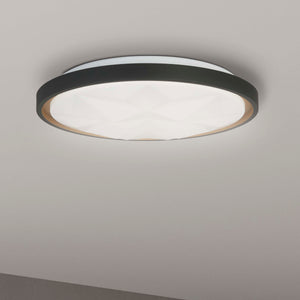 Searchlight Electric Satellite LED Flush, Black with Star Effect Diffuser 26185-415