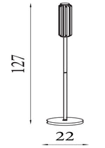 Searchlight Electric Mod LED Floor Lamp, Satin Brass Metal, Opal Acrylic & Clear 26252SB