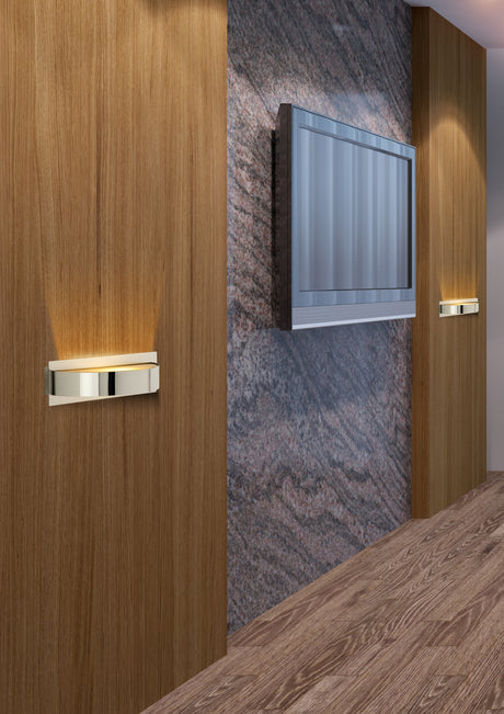 Searchlight Electric Vega Wall Light - Chrome & Glass 2692CC