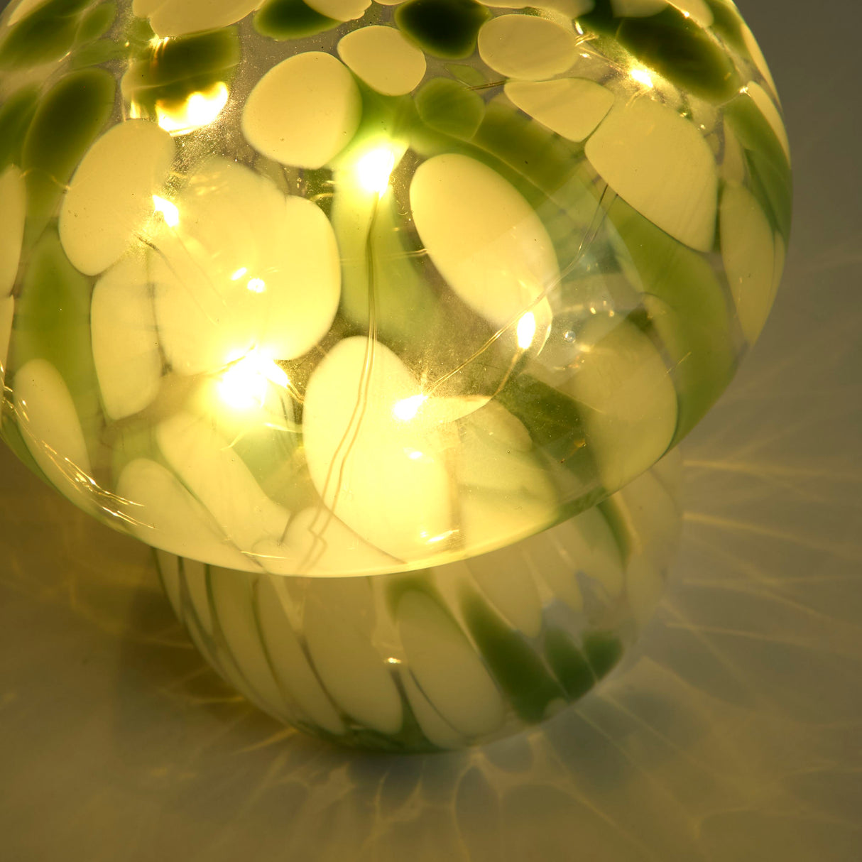 Searchlight Electric Amelia LED Green Mushroom Lamp 27027GR