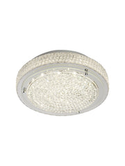 Florida  Flush - Chrome Metal & Clear Crystal