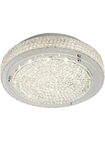 Florida  Flush - Chrome Metal & Clear Crystal