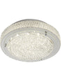 Florida  Flush - Chrome Metal & Clear Crystal