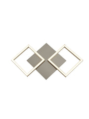 Wall Art 2Lt LED Wall Light - Satin Silver