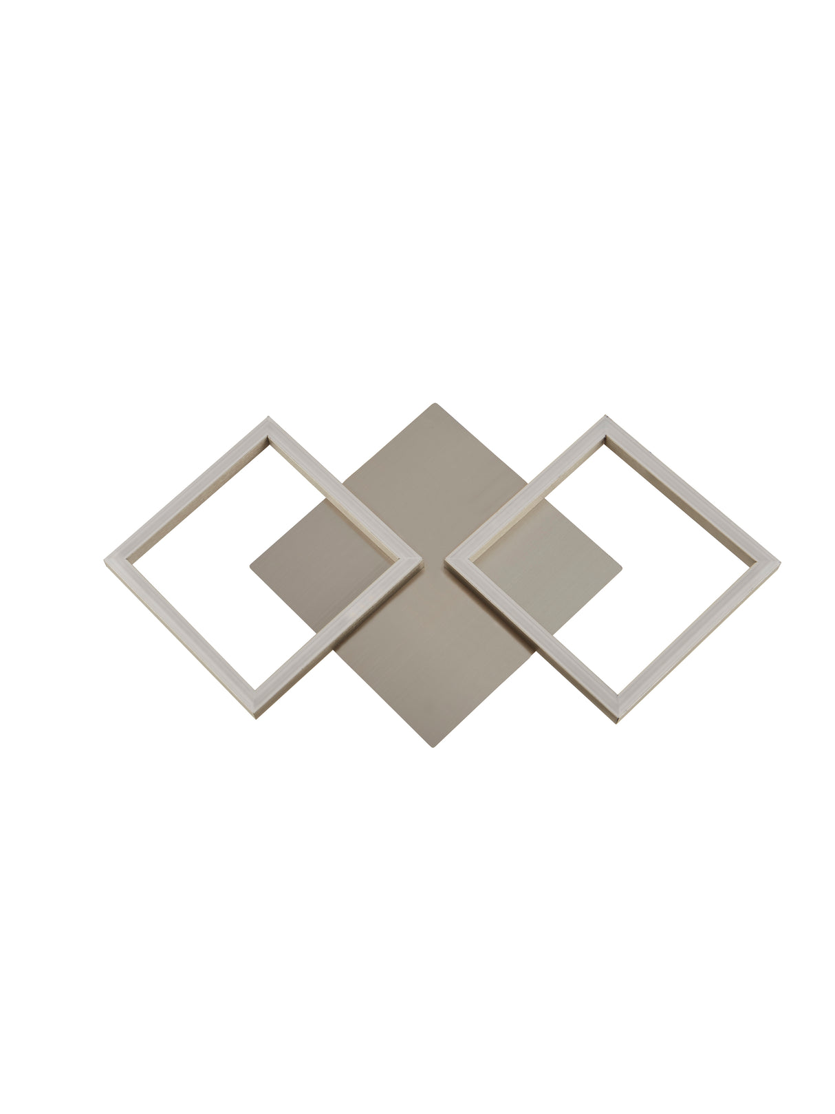 Searchlight Electric Wall Art 2Lt LED Wall Light - Satin Silver 2722SS