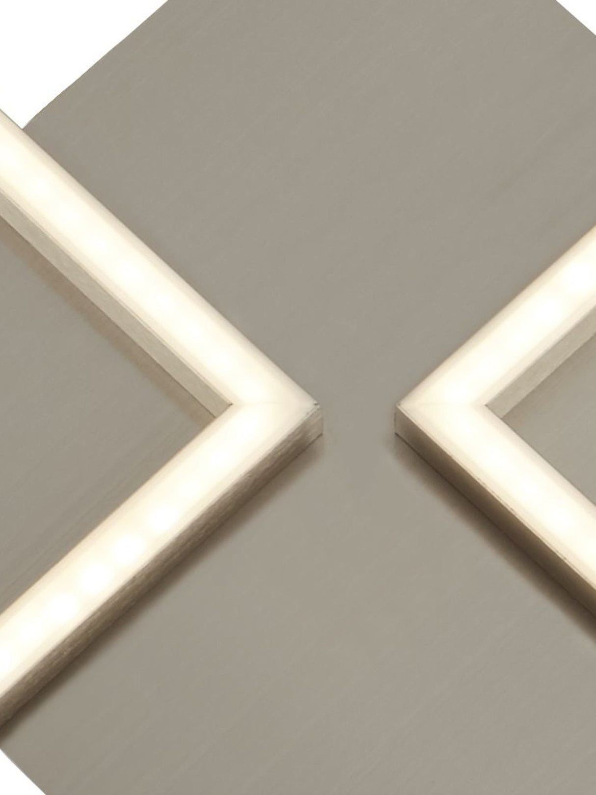 Searchlight Electric Wall Art 2Lt LED Wall Light - Satin Silver 2722SS
