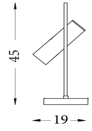 Searchlight Electric Telescope Table Lamp  - Matt Black Metal 2791BK