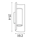 Searchlight Electric Roll 2Lt Wall Light, Latte Metal 28145LT