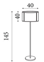 Searchlight Electric Fishnet  2Lt Floor Lamp  - Matt Black Metal & Mesh Shade 2832-2BK