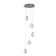 Quartz 5Lt Ceiling Pendant - Chrome & Bubble Glass