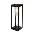 Atlanta Outdoor Post - Black Metal & Polycarbonate