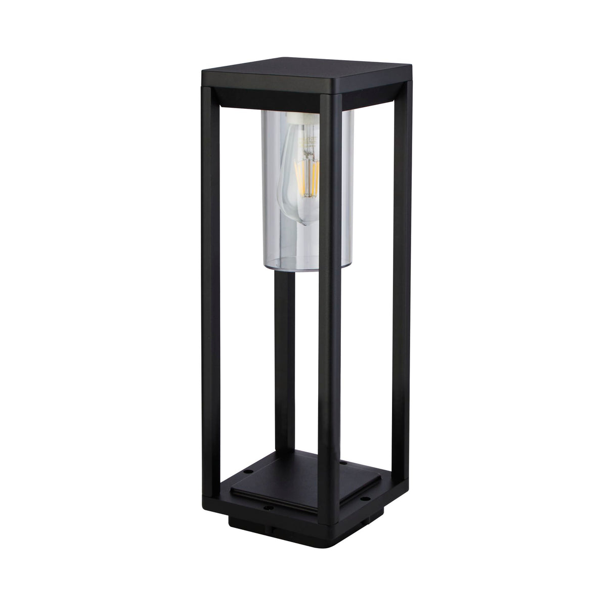 Searchlight Electric Atlanta Outdoor Post - Black Metal & Polycarbonate 28731-450