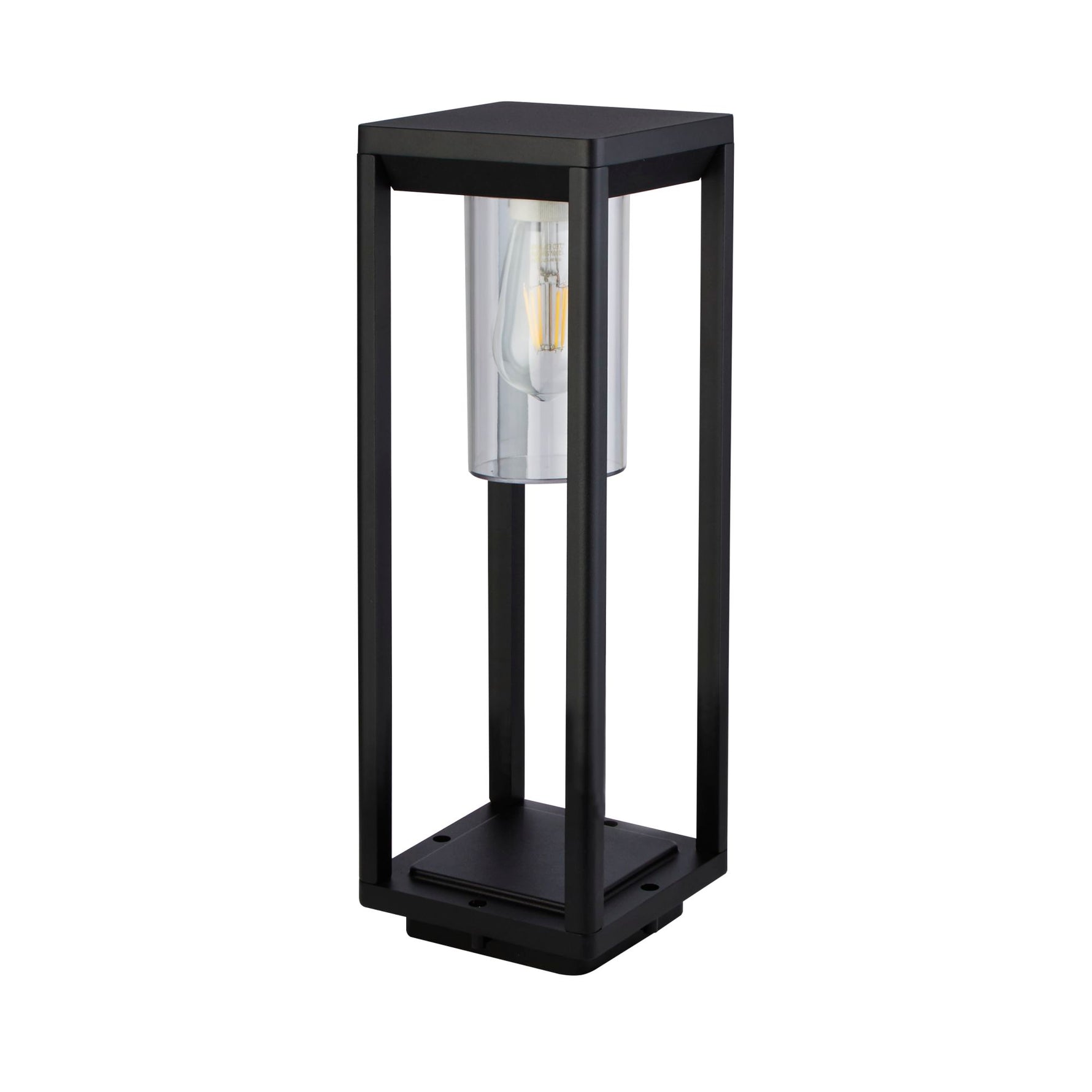 Searchlight Electric Atlanta Outdoor Post - Black Metal & Polycarbonate 28731-450