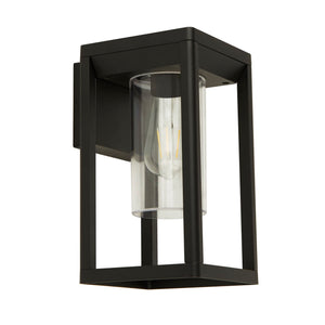 Searchlight Electric Atlanta Outdoor Wall Light - Black Metal & Polycarbonate 28731BK