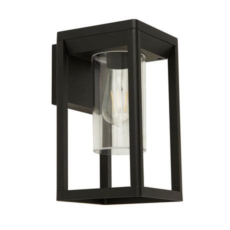 Searchlight Electric Atlanta Outdoor Wall Light - Black Metal & Polycarbonate 28731BK