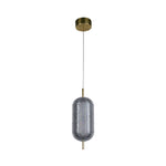 Searchlight Electric Capsule LED Pendant, Satin Brass Metal and Acrylic Shade 28803SB