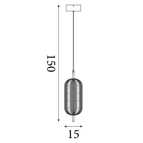 Searchlight Electric Capsule LED Pendant, Satin Brass Metal and Acrylic Shade 28803SB