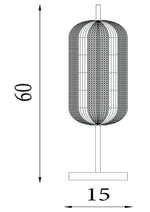Searchlight Electric Capsule LED Table Lamp, Satin Brass Metal and Acrylic Shade 28805SB