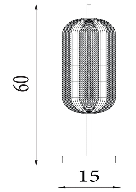 Searchlight Electric Capsule LED Table Lamp, Satin Brass Metal and Acrylic Shade 28805SB