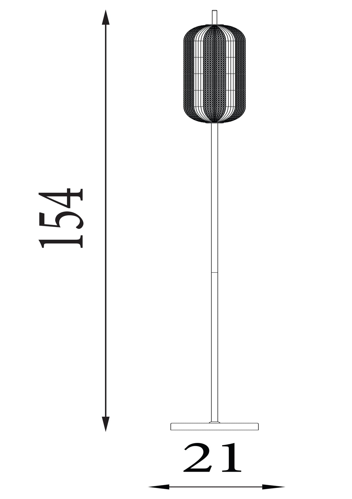 Searchlight Electric Capsule LED Floor Lamp, Satin Brass Metal and Acrylic Shade 28806SB