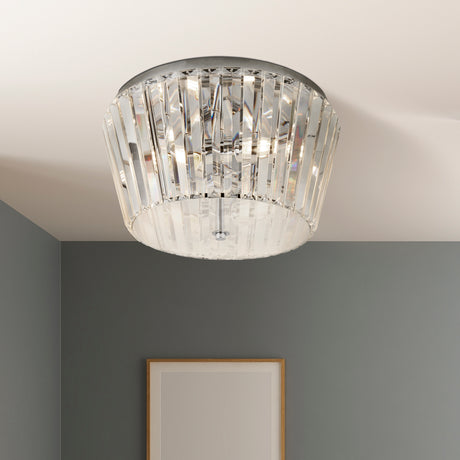Searchlight Electric Tiara 3Lt Flush - Chrome Meal 2893-3CC