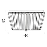 Searchlight Electric Tiara 3Lt Flush - Chrome Meal 2893-3CC