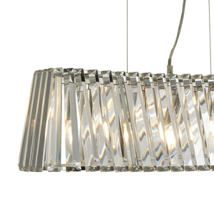 Searchlight Electric Tiara 4Lt Pendant - Chrome & Crystal 2894-4CC