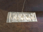Searchlight Electric Tiara 4Lt Pendant - Chrome & Crystal 2894-4CC