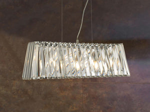 Searchlight Electric Tiara 4Lt Pendant - Chrome & Crystal 2894-4CC