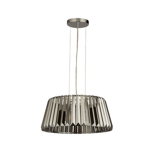 Searchlight Electric Tiara 5Lt Pendant to Semi-Flush- Chrome Metal & Smoked Glass 2895-5SM