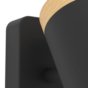 Eglo EU Castorama LED Single Wall Spotlight Modern Black & Brown