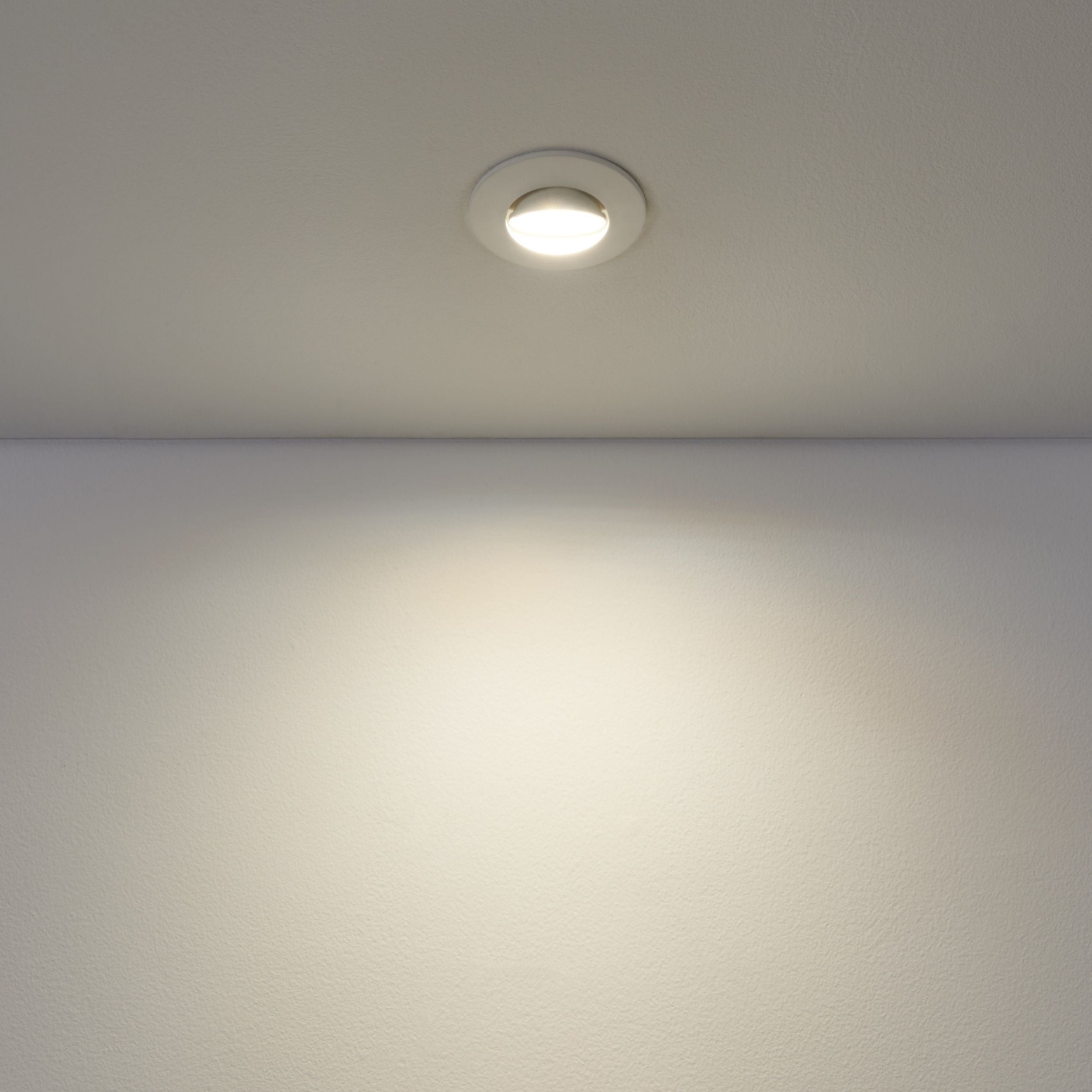 Eglo EU GEDREZ Recessed LED Light – White, CCT Selectable, Ultra High Output, Warm to Cool White, Slim Indoor Downlight