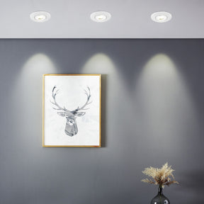 Eglo EU GEDREZ Recessed LED Light – White, CCT Selectable, Ultra High Output, Warm to Cool White, Slim Indoor Downlight