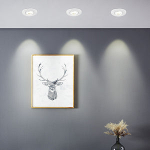 Eglo EU GEDREZ Recessed LED Light – White, CCT Selectable, Ultra High Output, Warm to Cool White, Slim Indoor Downlight