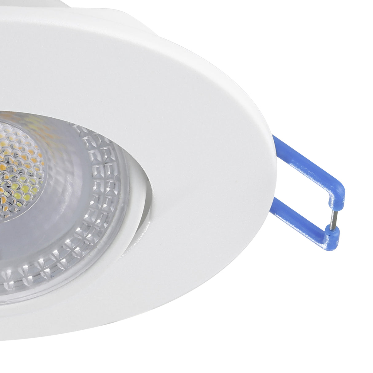 Eglo EU GEDREZ Recessed LED Light – White, CCT Selectable, Ultra High Output, Warm to Cool White, Slim Indoor Downlight