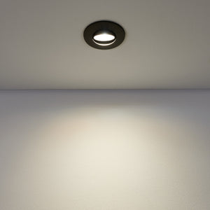 Eglo EU GEDREZ Recessed LED Light – Black, CCT Selectable, Warm to Cool White, Slim Indoor Ceiling Downlight