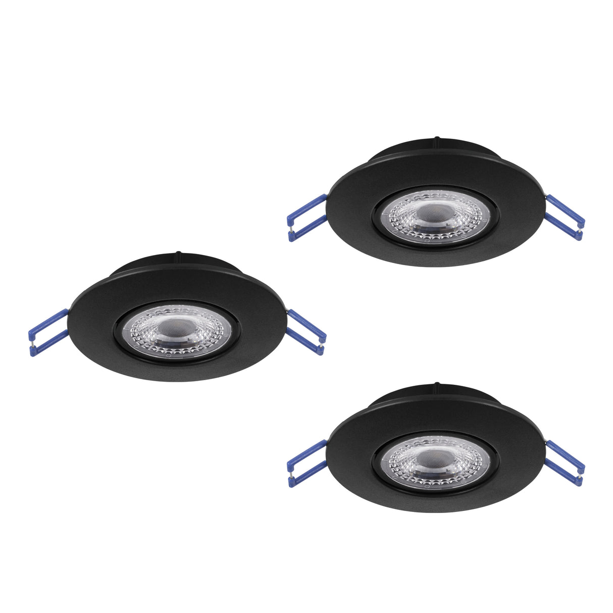 Eglo EU GEDREZ Recessed LED Light – Black, CCT Selectable, Warm to Cool White, Slim Indoor Ceiling Downlight