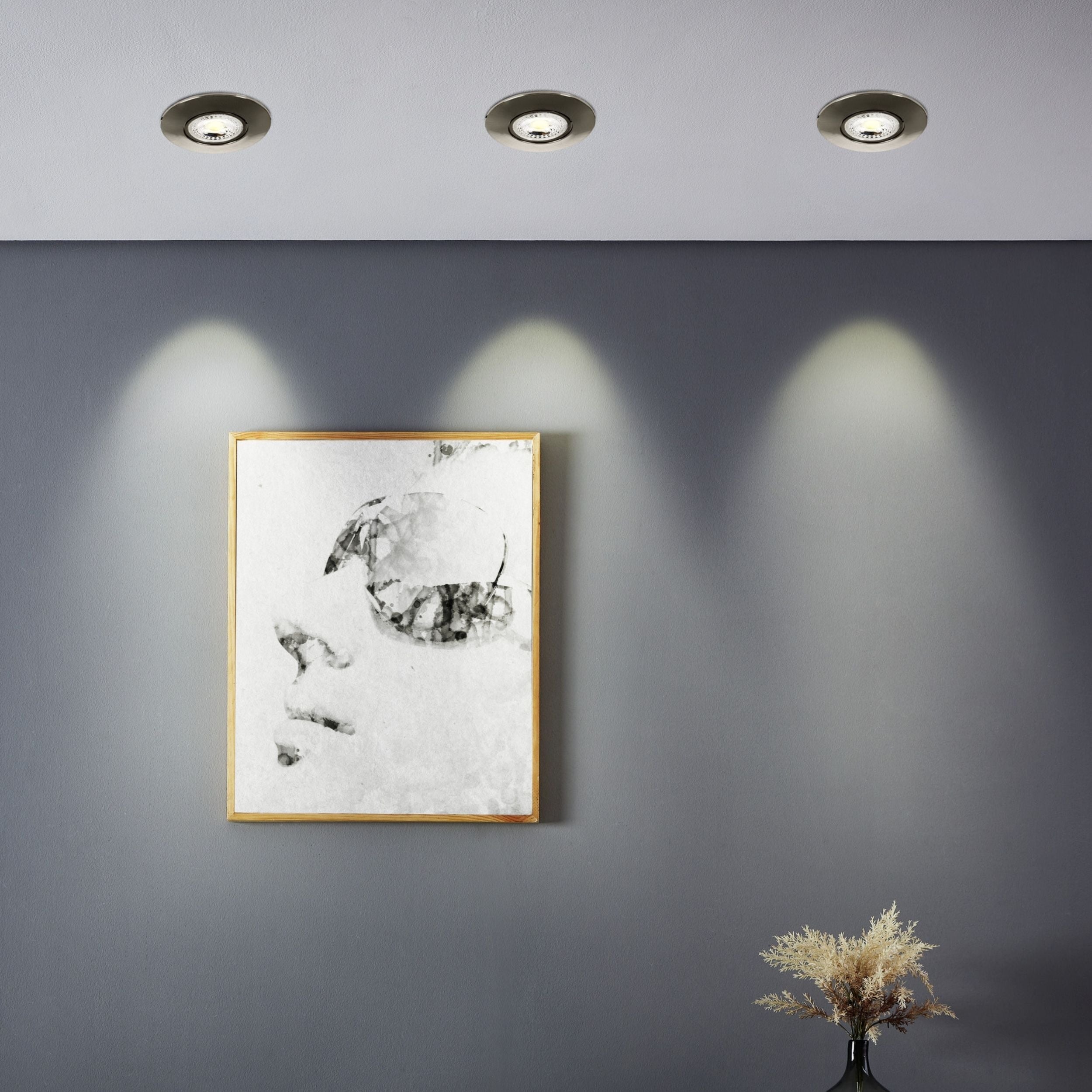 Eglo EU Savatarila-Z Aluminium & Plastic White Modern LED Ceiling Light, 45cm product image - Endon Lighting from First Light Direct with great prices and fast UK delivery