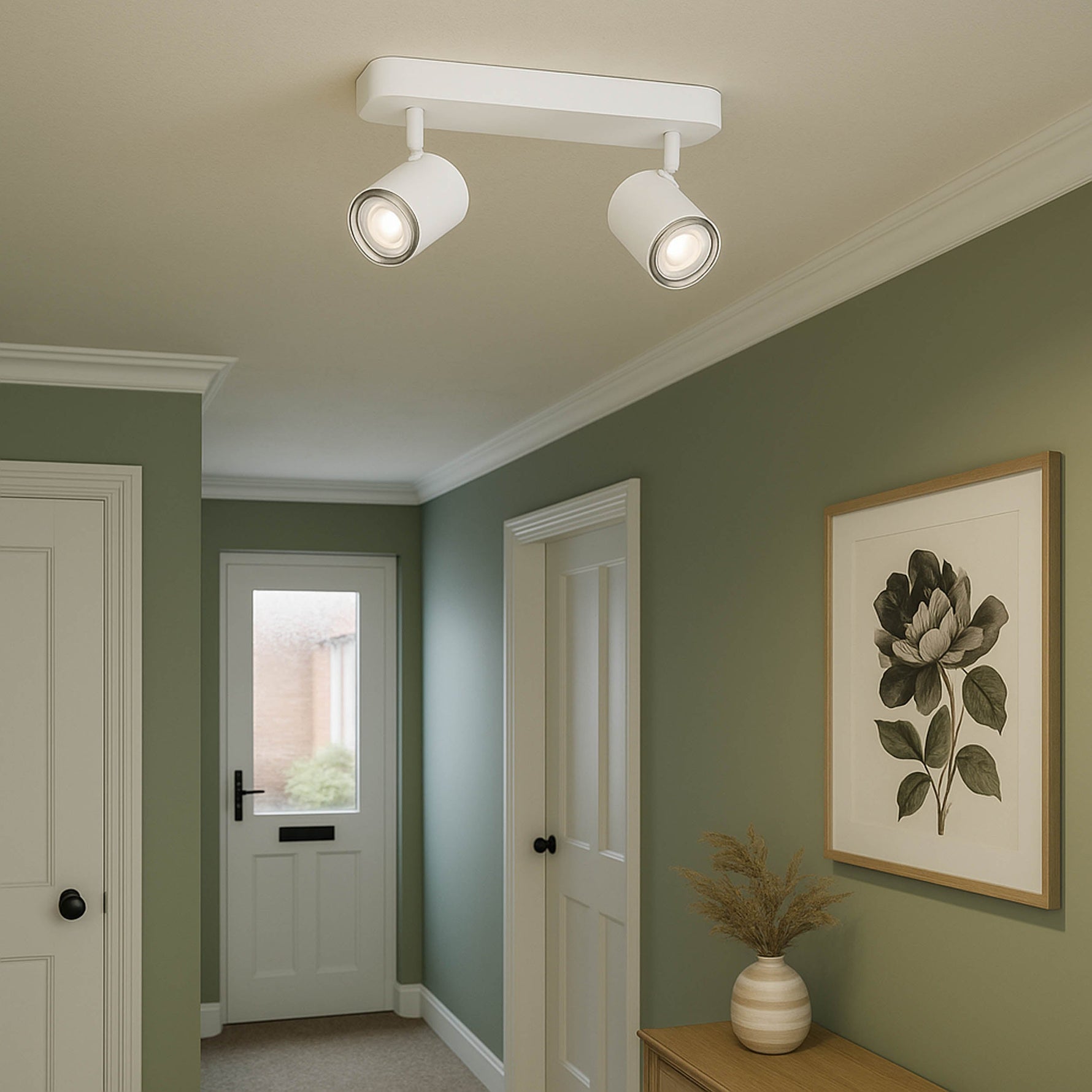 Eglo EU Consuma 1 LED Single Bathroom Spotlight White Steel