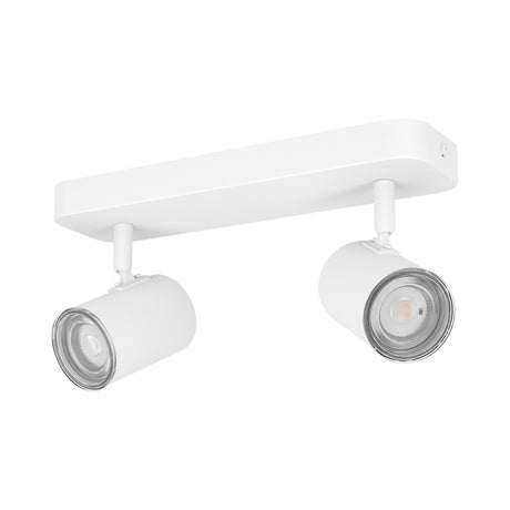 Eglo EU Consuma 1 LED Dual Bathroom Spotlight White Steel