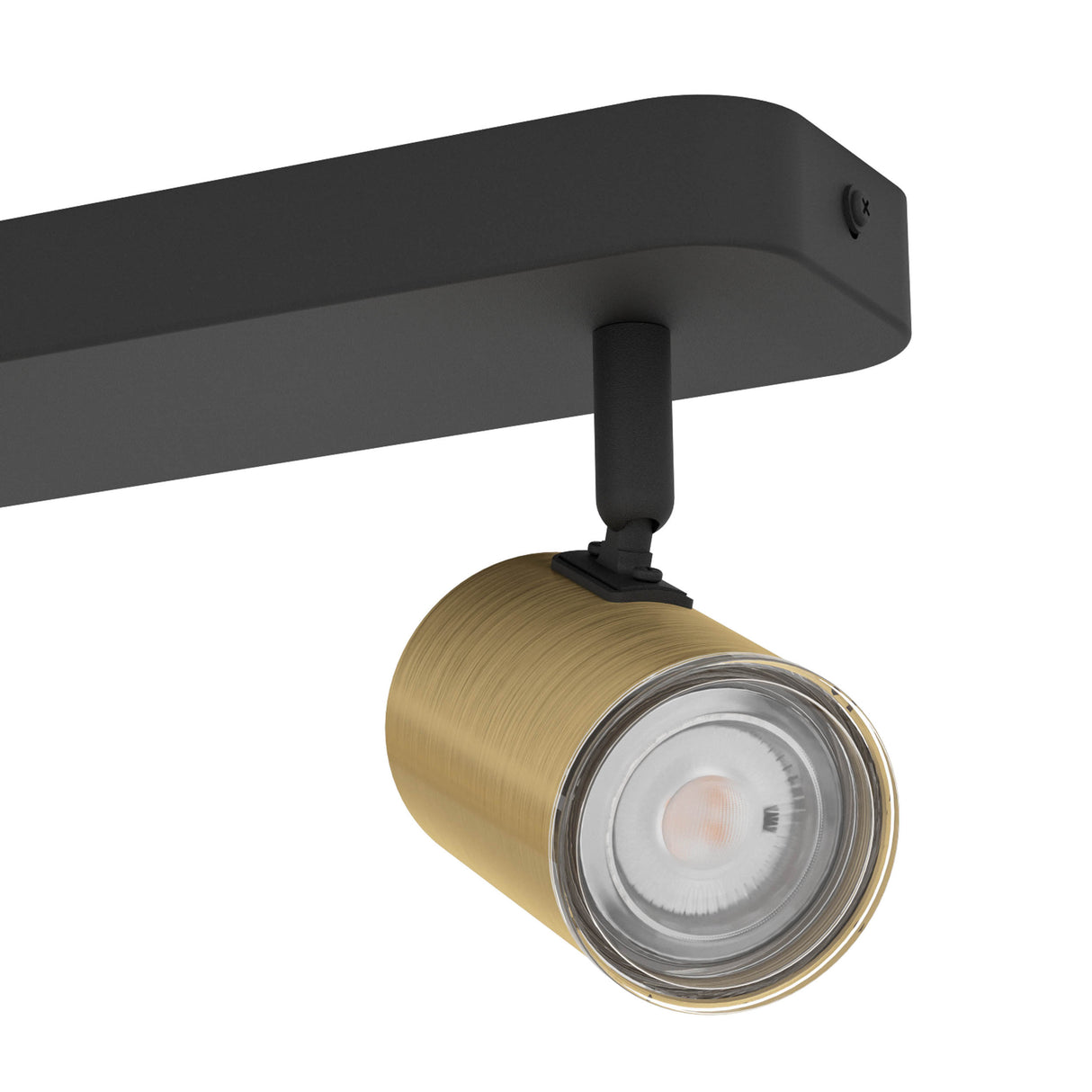 Eglo EU Consuma 1 LED Dual Bathroom Spotlight Black & Brushed Brass Steel