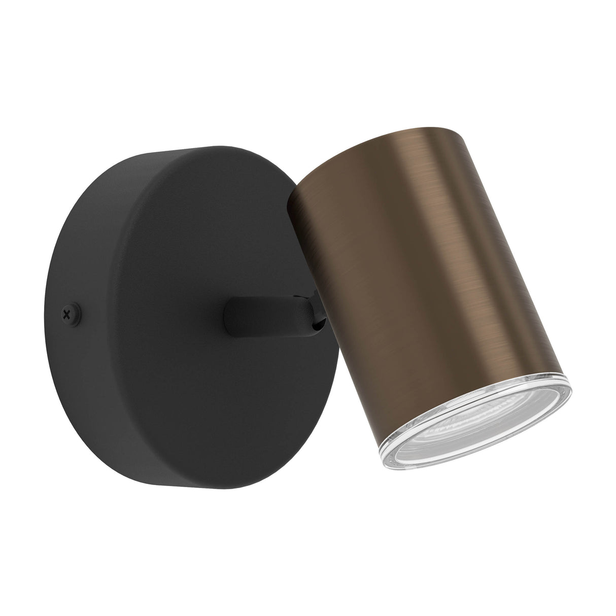 Eglo EU Consuma 1 LED Single Bathroom Spotlight Black & Bronze Steel
