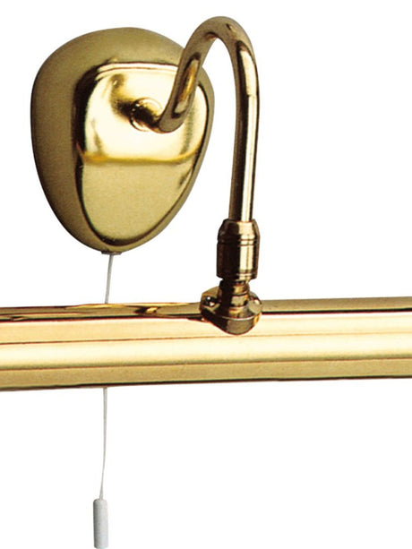 Searchlight Electric Malaga Picture Light - Polished Brass Metal 3008PB