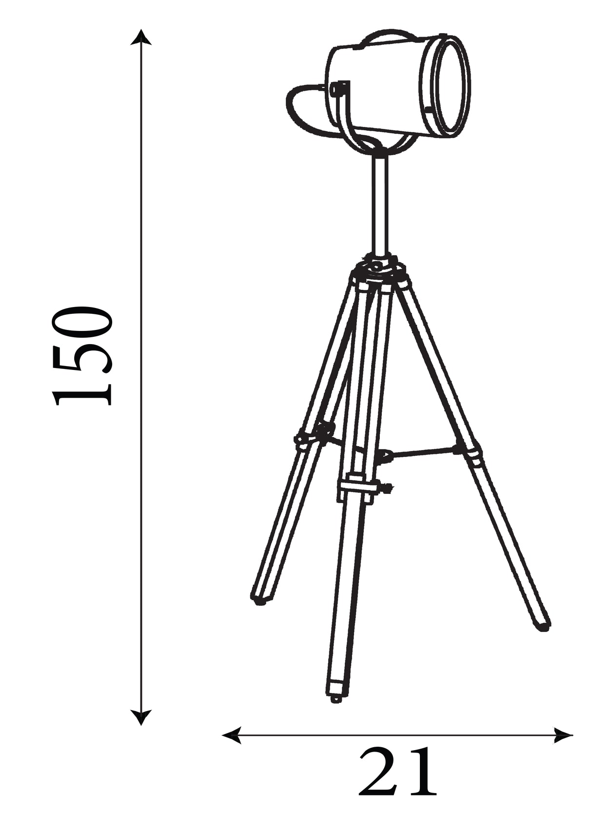 Searchlight Electric Studio Adjustable Floor Lamp Black & Chrome Shade 3013