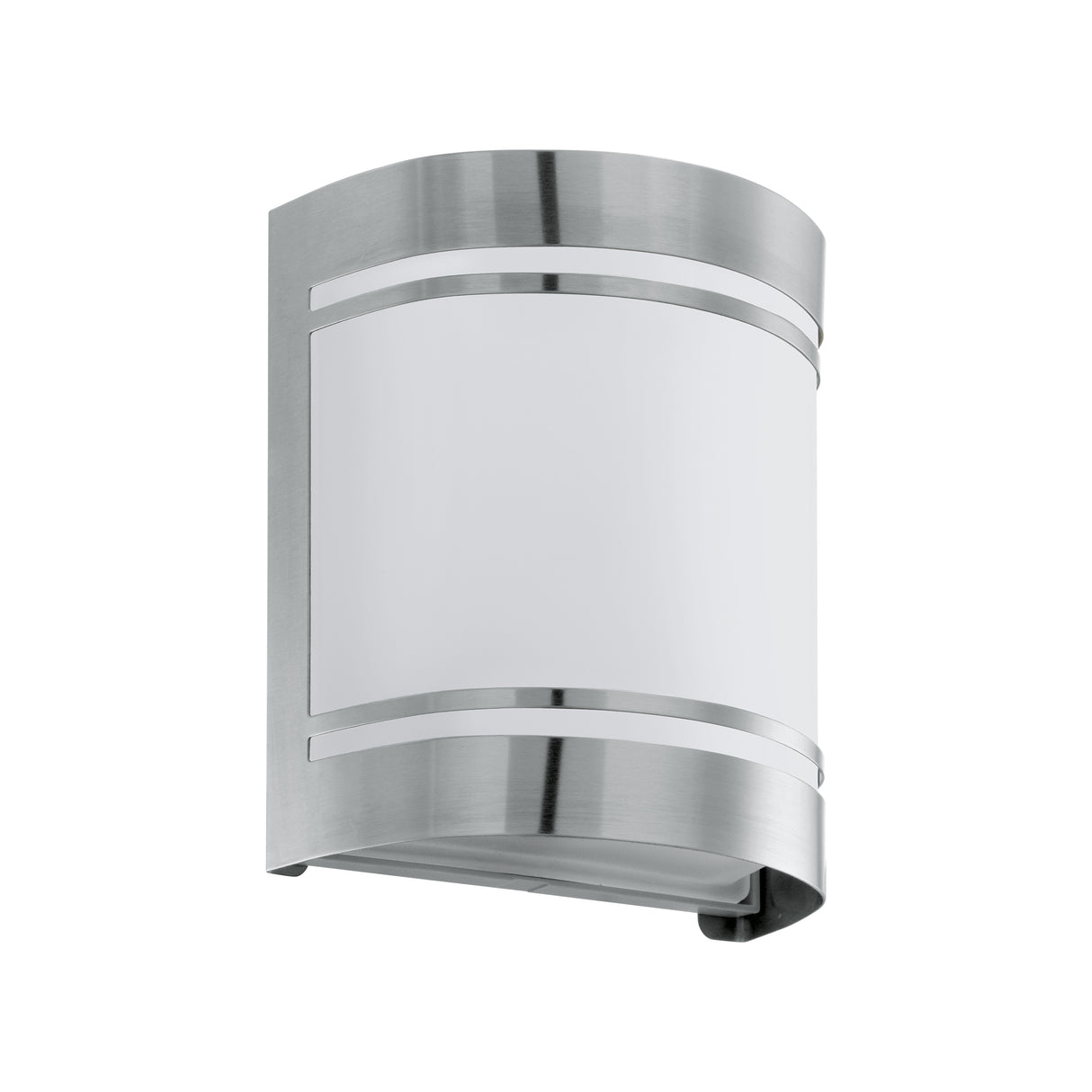Eglo EU Cerno Exterior Curved Stainless Steel Wall Light