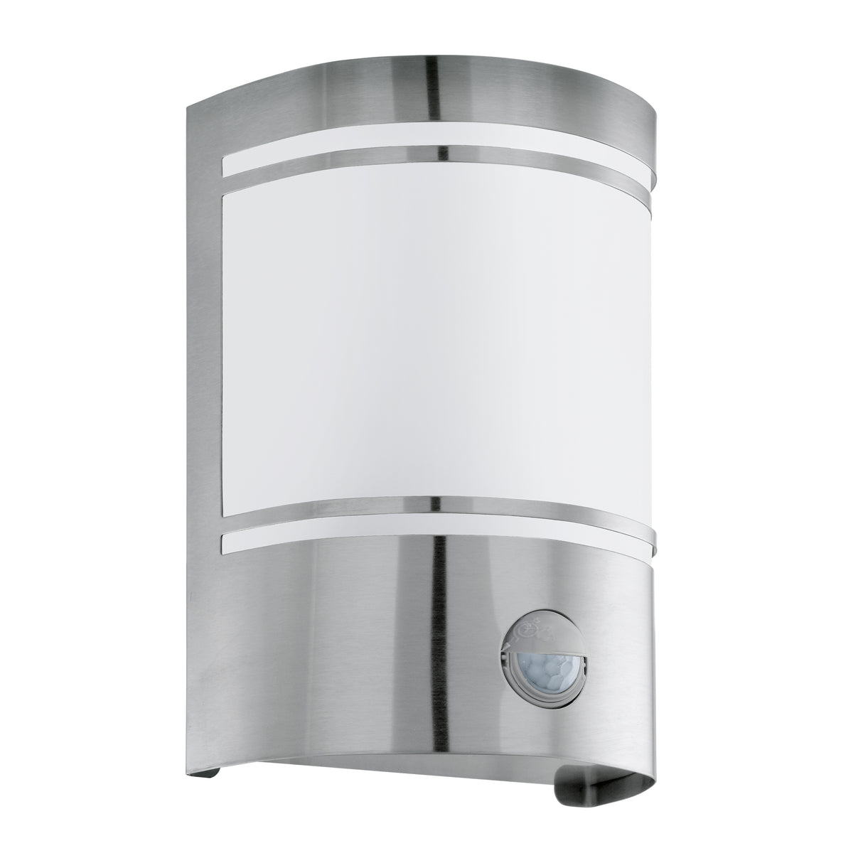 Eglo EU CERNO Outdoor Wall Light – Stainless Steel with Motion Sensor, E27, Exterior Lighting