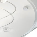 Searchlight Electric Cove Flush - Chrome & Glass Beads 3020-25CC