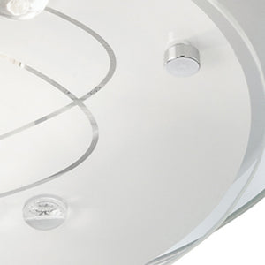 Searchlight Electric Cove Flush - Chrome & Glass Beads 3020-25CC